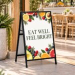 Metal A-Frame Sidewalk Sign – photo 3