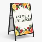 Metal A-Frame Sidewalk Sign